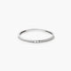 Anillo de oro blanco 18K diamante natural 0.016 ct. 