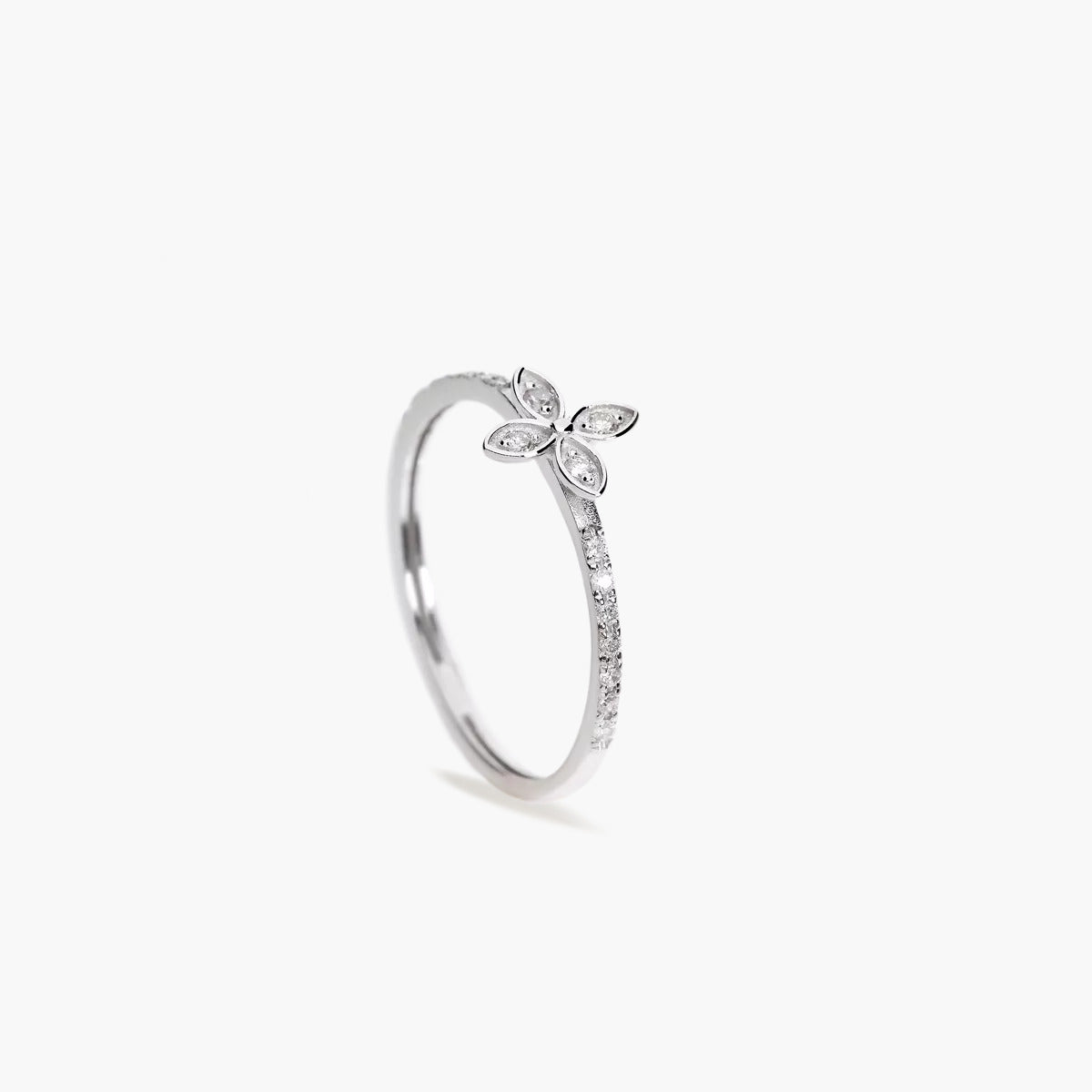 Anillo diamante natural 0.11 ct. oro 18 quilates