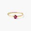 Anillo de oro 18K diamante natural 0.016 ct. MAGMA