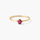 Anillo de oro 18K diamante natural 0.016 ct. MAGMA