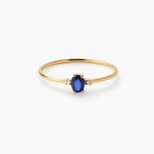 Anillo de oro 18K diamante natural 0.016 ct. DUSK