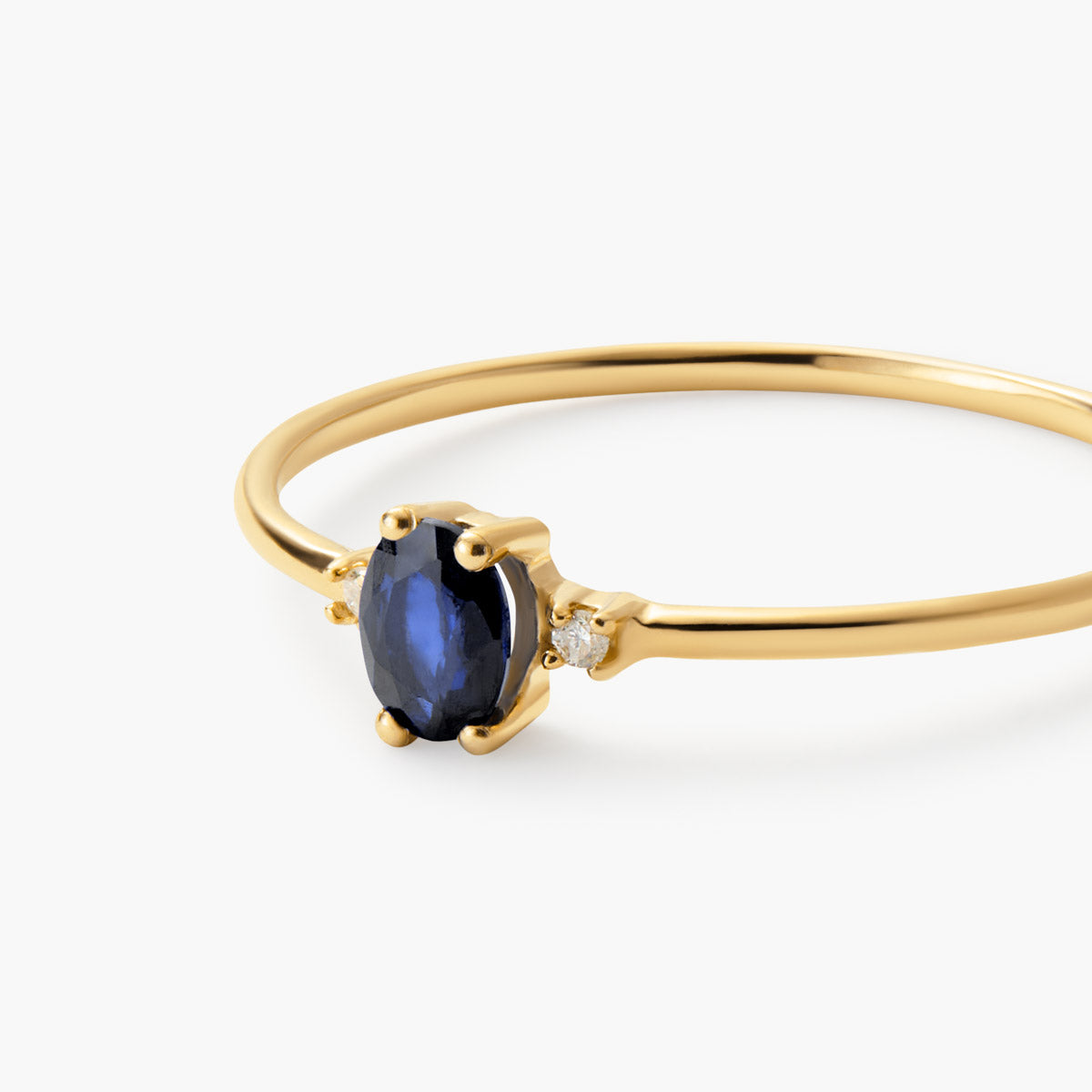 Anillo de oro 18K diamante natural 0.016 ct. DUSK