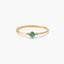 Anillo de oro 18K diamante natural 0.016 ct. RAINFOREST