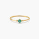 Anillo de oro 18K diamante natural 0.016 ct. RAINFOREST
