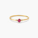 Anillo de oro 18K diamante natural 0.016 ct. MAGMA