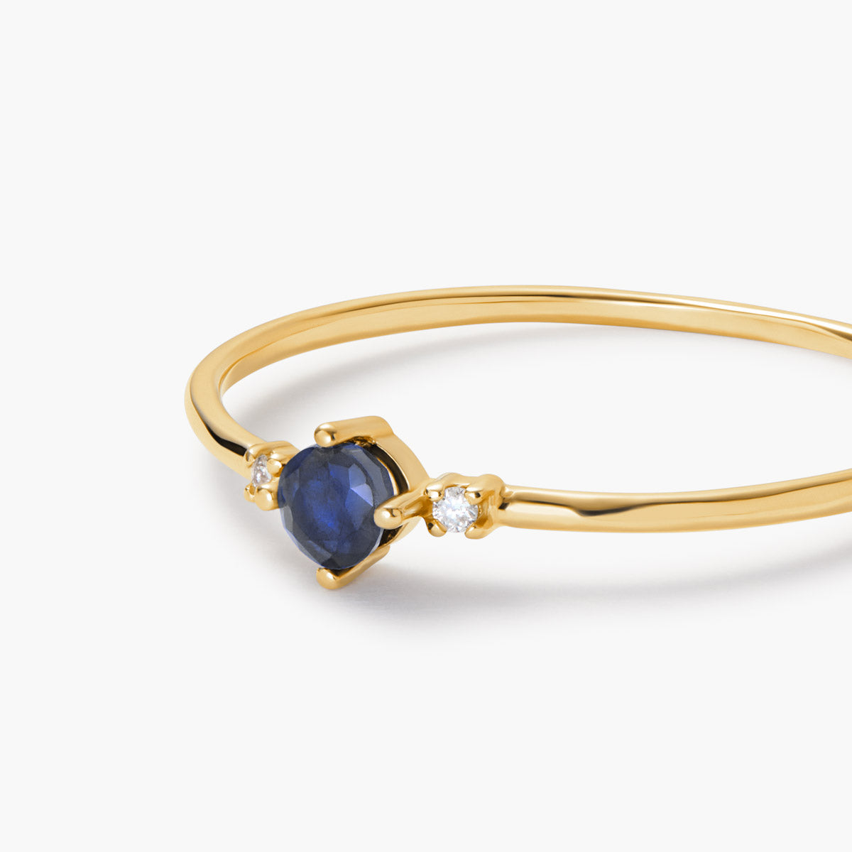 Anillo de oro 18K diamante natural 0.016 ct. DUSK