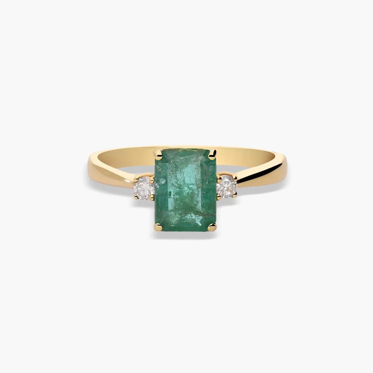 Anillo de oro 18K diamante natural 0.1 ct. PALACE