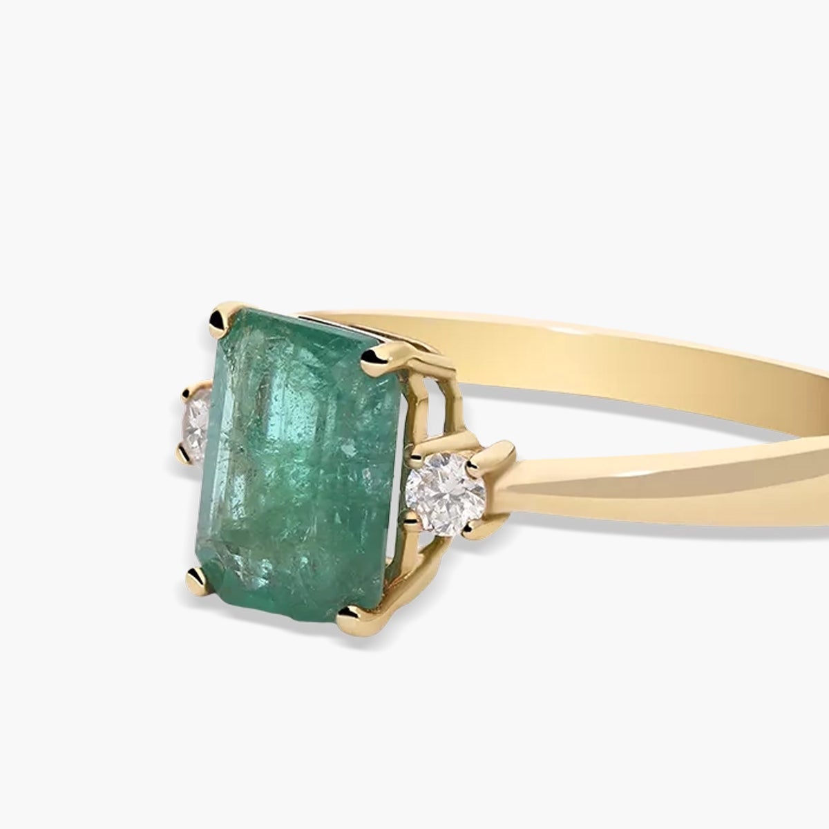 Anillo de oro 18K diamante natural 0.1 ct. PALACE