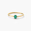 Anillo de oro 18K diamante natural 0.016 ct. RAINFOREST
