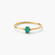 Anillo de oro 18K diamante natural 0.016 ct. RAINFOREST