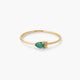 Anillo de oro 18K diamante natural 0.016 ct. RAINFOREST