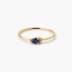Anillo de oro 18K diamante natural 0.016 ct. DUSK