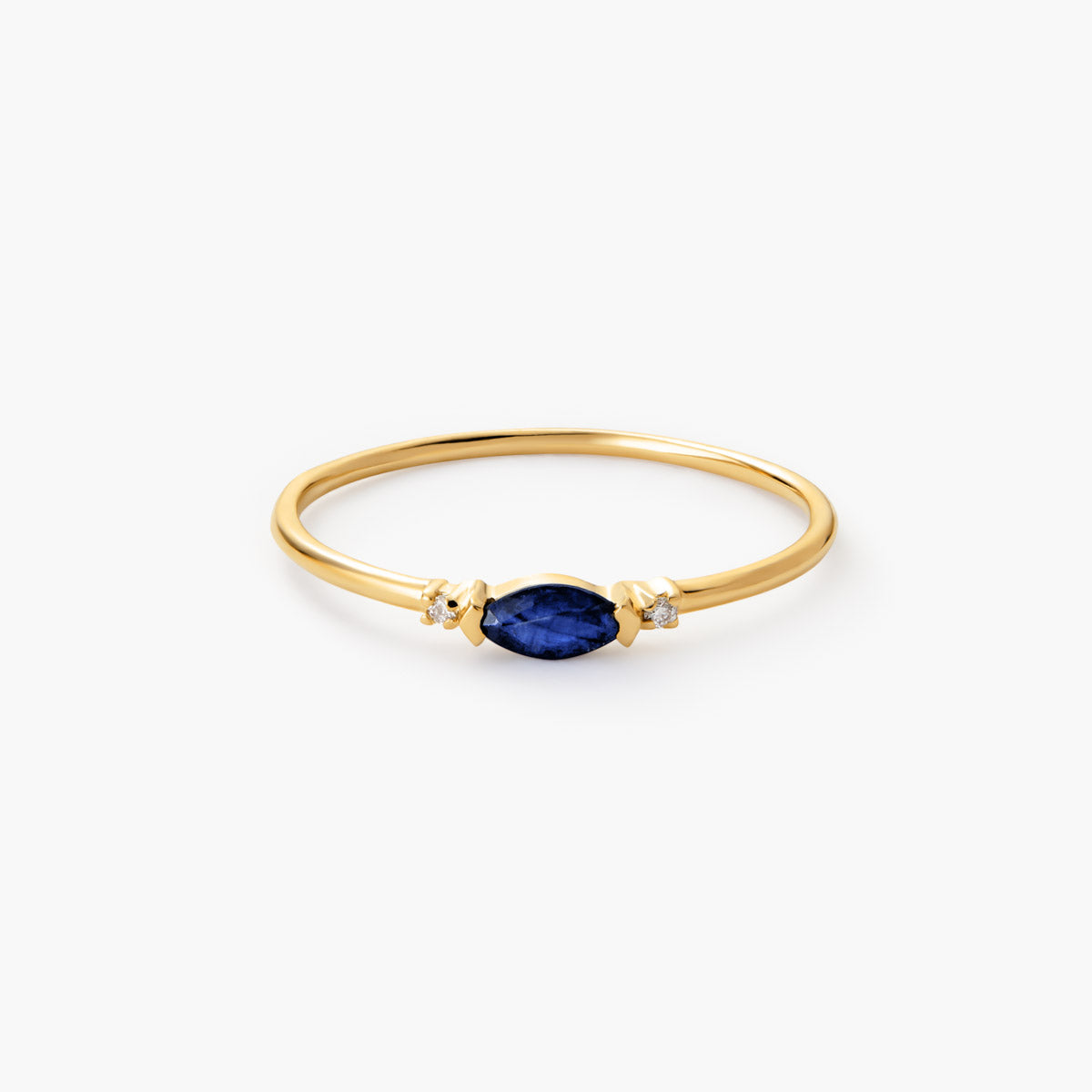 Anillo de oro 18K diamante natural 0.02 ct. DUSK