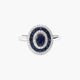 Anillo de oro blanco 18K diamante natural 0.28 ct. SHAHBANU