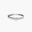 Anillo de oro blanco 18K diamante natural 0.1 ct. MOON