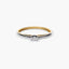 Anillo de oro 18K diamante natural 0.01 ct.