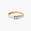 Anillo de oro 18K diamante natural 0.03 ct.