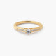 Anillo de oro 18K diamante natural 0.3 ct. COMET