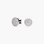 Pendientes redondos de plata 1ª ley circonitas 11 mm
