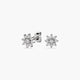 Pendientes redondos de plata 1ª ley circonitas 7 mm