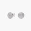 Pendientes redondos de plata 1ª ley circonitas 10 mm