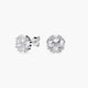 Pendientes redondos de plata 1ª ley circonitas 9 mm