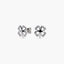 Pendientes trébol de plata 1ª ley circonitas 11 mm