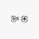 Pendientes trébol de plata 1ª ley circonitas 11 mm