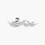 Pendientes mariposa de plata 1ª ley circonitas 6 mm