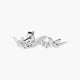 Pendientes mariposa de plata 1ª ley circonitas 6 mm