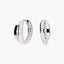 Pendientes de plata 1ª ley tipo aro circonitas 15 mm