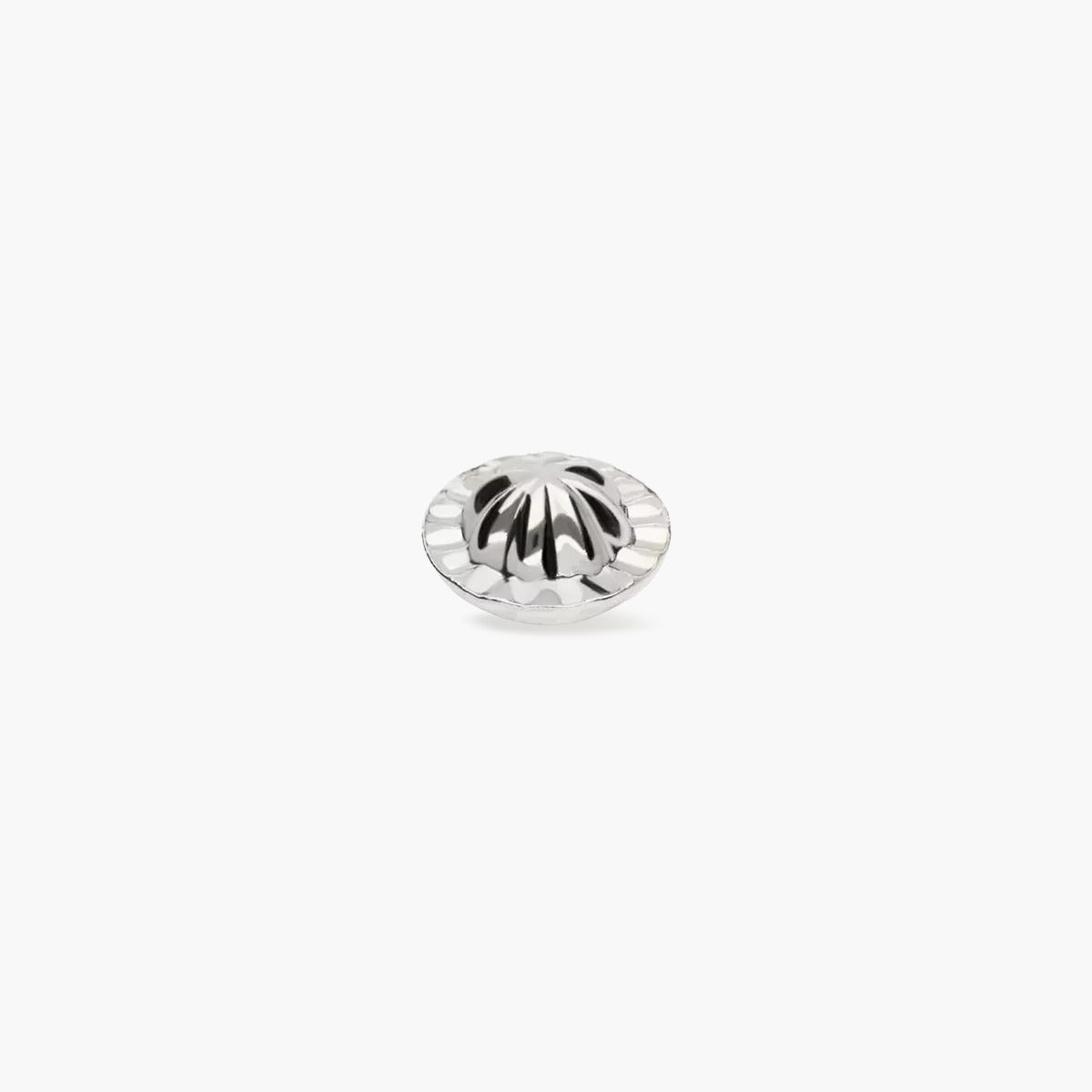 Tuerca de oro blanco 18K 5mm