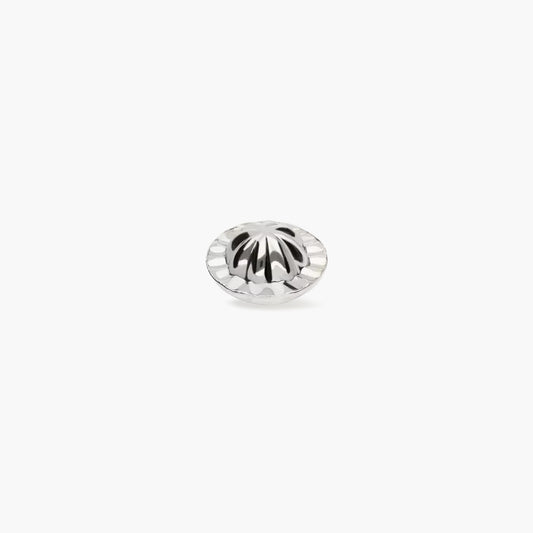 Tuerca de oro blanco 18K 5mm