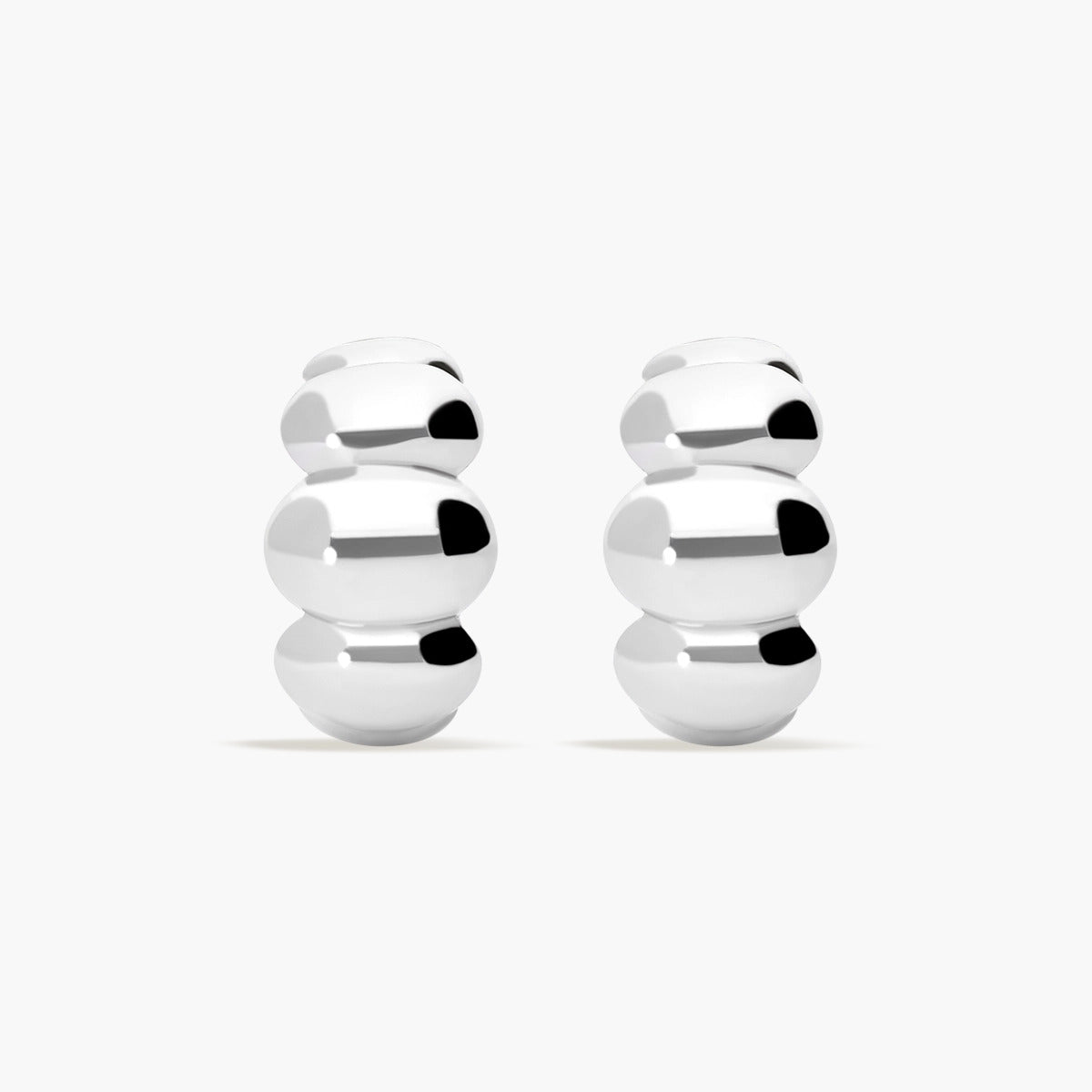 Pendientes de plata 1ª ley 17 mm