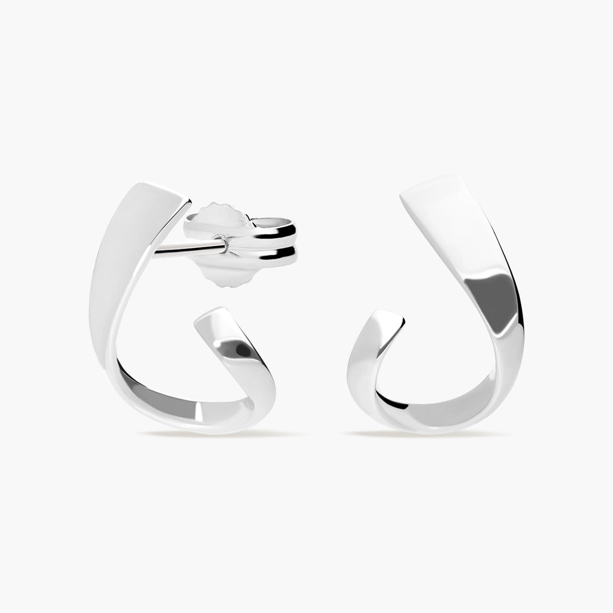Pendientes ovales de plata 1ª ley 21 mm
