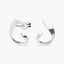 Pendientes ovales de plata 1ª ley 21 mm
