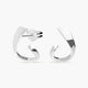 Pendientes ovales de plata 1ª ley 21 mm