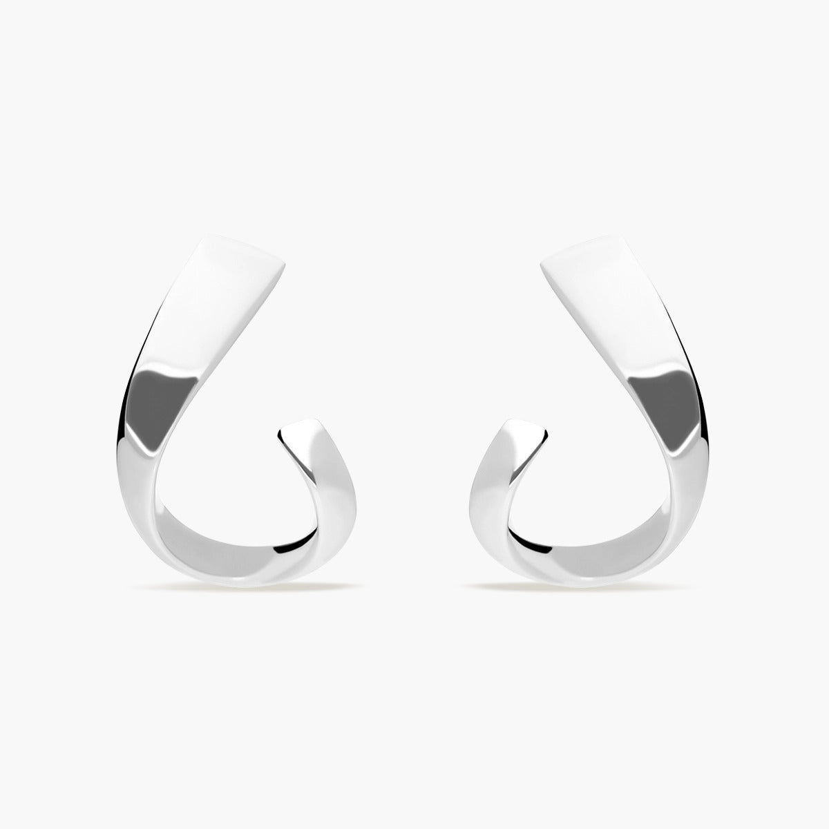 Pendientes ovales de plata 1ª ley 21 mm