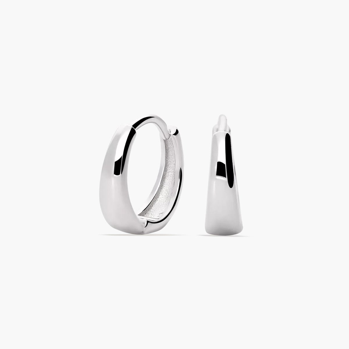 Pendientes de aro disminución de plata 1ª ley 13 mm