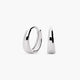 Pendientes de aro disminución de plata 1ª ley 13 mm
