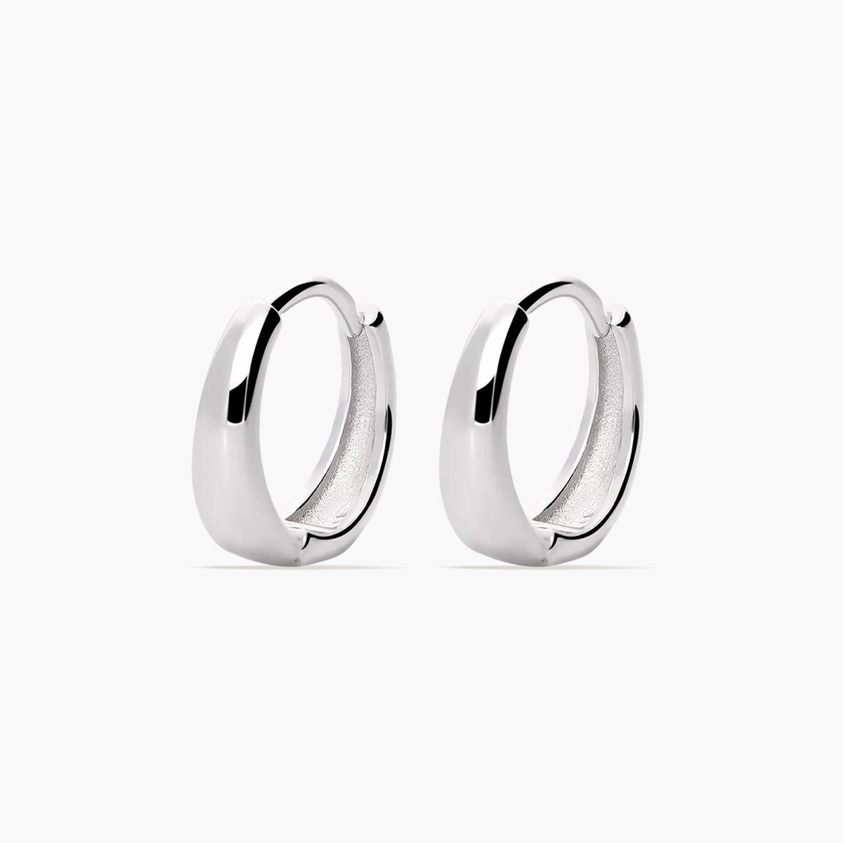 Pendientes de aro disminución de plata 1ª ley 13 mm