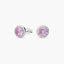 Pendientes de plata 1ª ley ciconitas rosa y blanca 6 mm