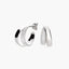 Pendientes de plata 1ª ley circonitas 17 mm