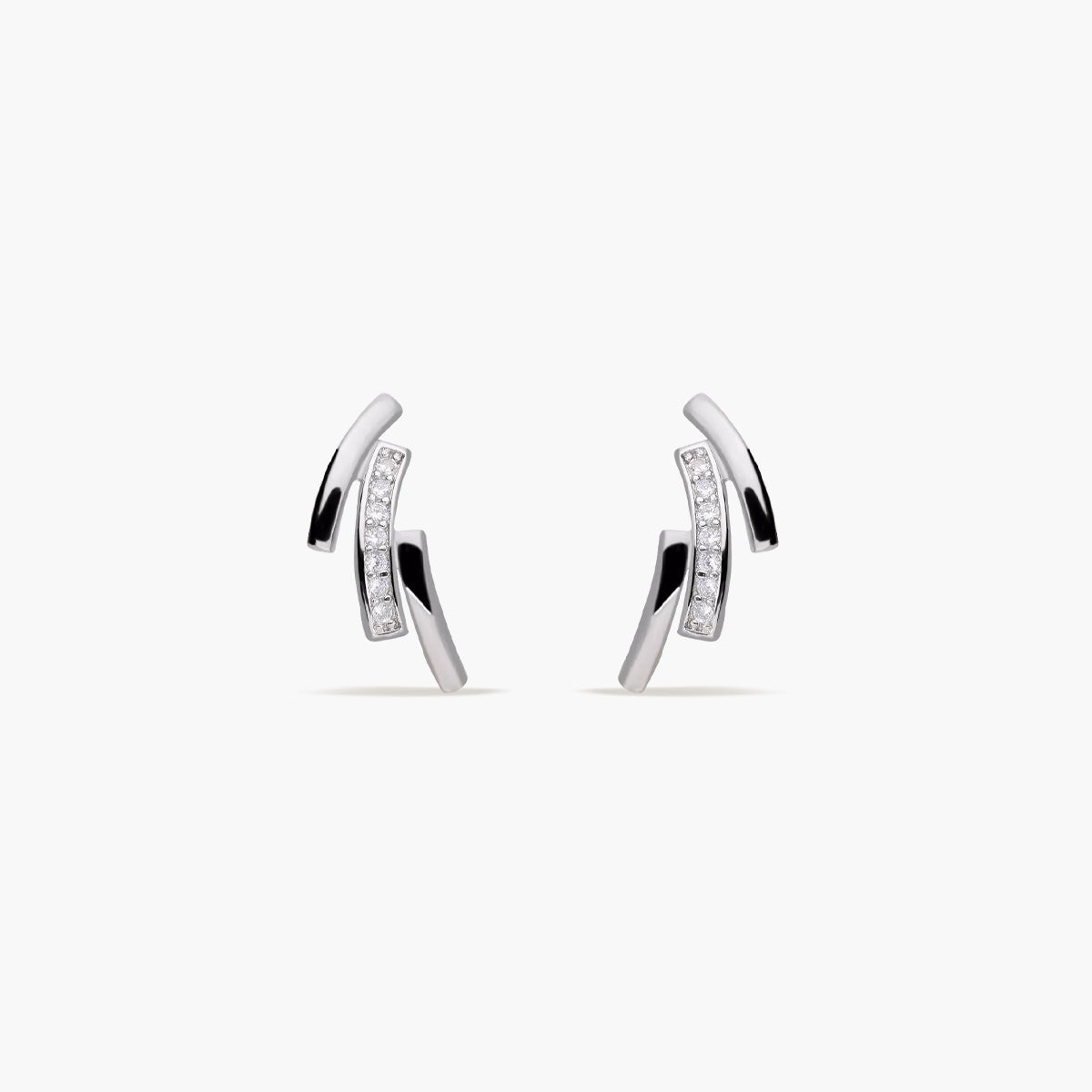 Pendientes de plata 1ª ley circonitas 7 mm