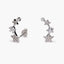 Pendientes estrellas de plata 1ª ley 16 mm