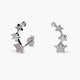 Pendientes estrellas de plata 1ª ley 16 mm