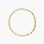 Pulsera de oro bicolor 18K 21 cm