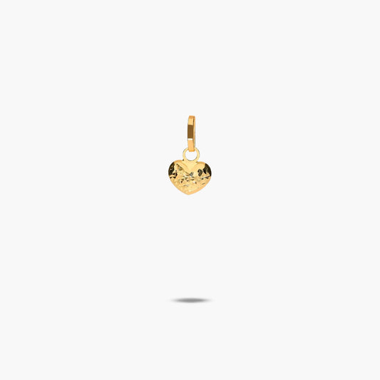 Colgante corazón de oro 18K 6 mm