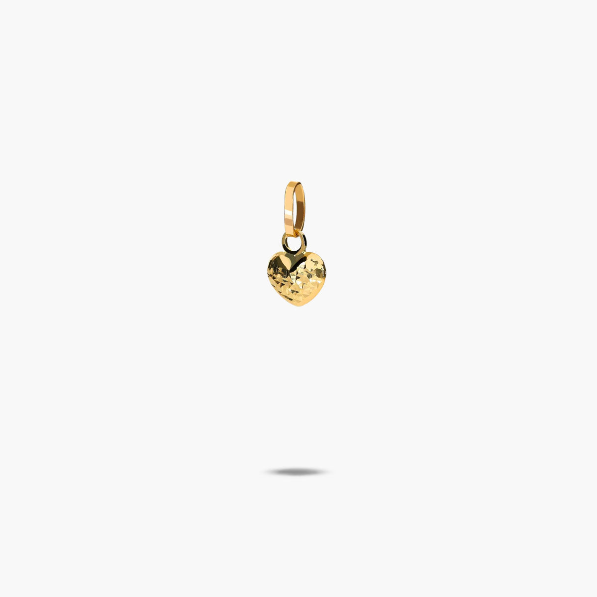 Colgante corazón de oro 18K 6 mm