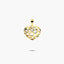 Colgante corazones de oro 18K 15 mm